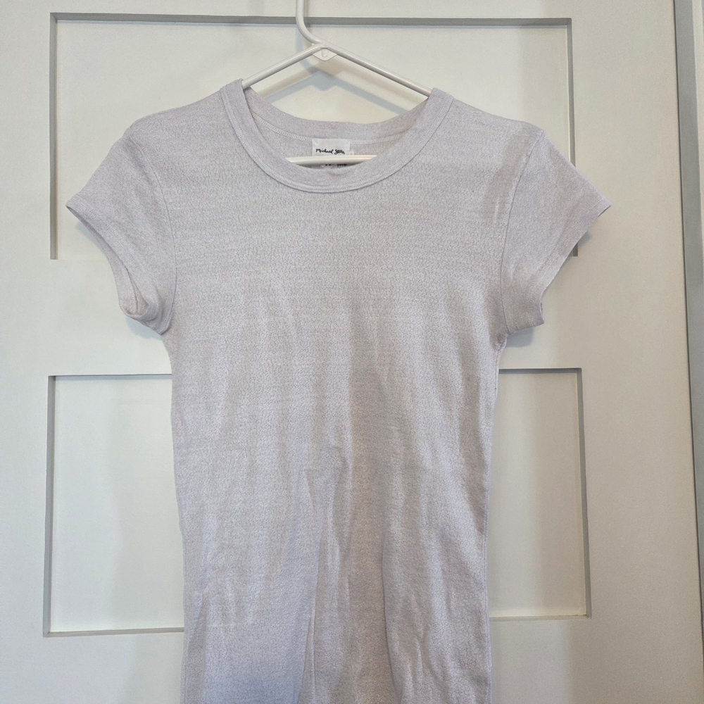 Michael Stars Light Gray Short Sleeve Tee